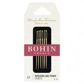 Bohin 00934
 Embroidery Big Eye Needles Size 22